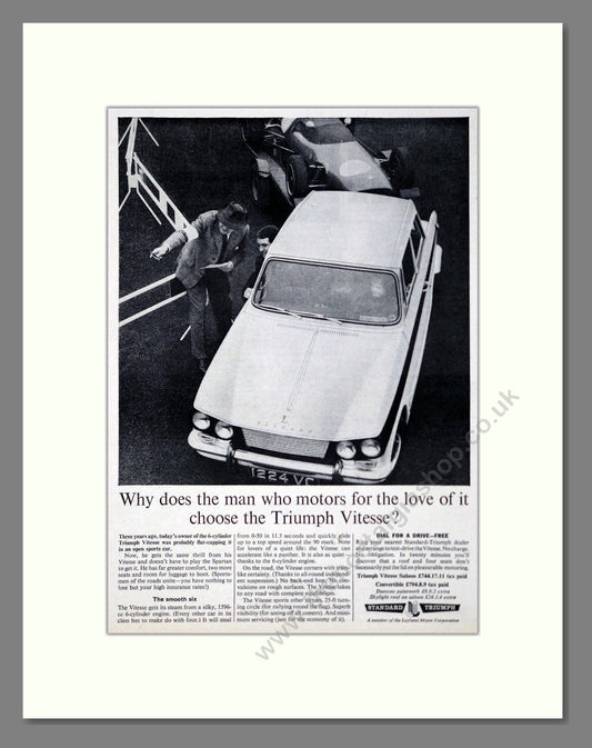 Triumph - Vitesse. Vintage Advert 1964 (ref AD61438)