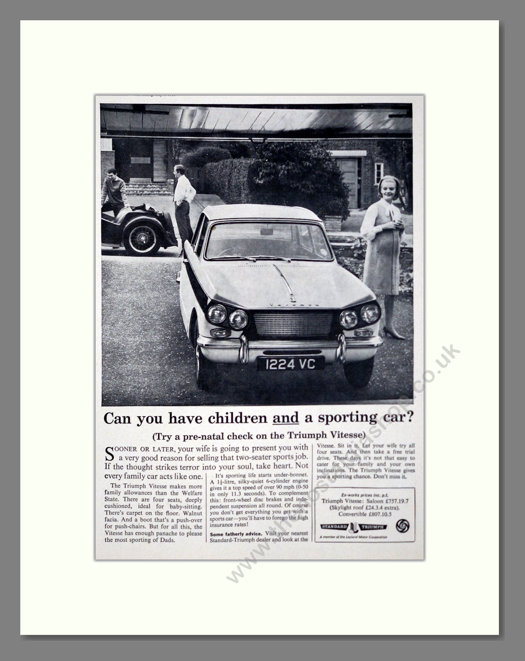 Triumph - Vitesse. Vintage Advert 1965 (ref AD61439)