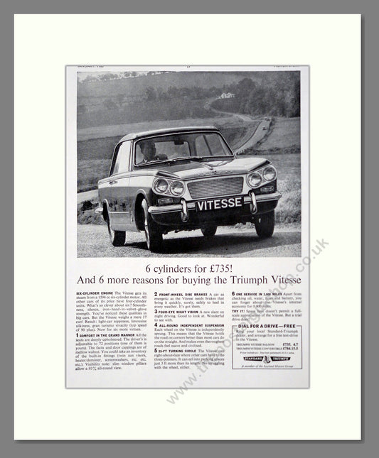 Triumph - Vitesse. Vintage Advert 1963 (ref AD61440)