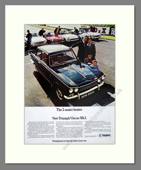 Triumph - Vitesse MK2. Vintage Advert 1969 (ref AD61444)
