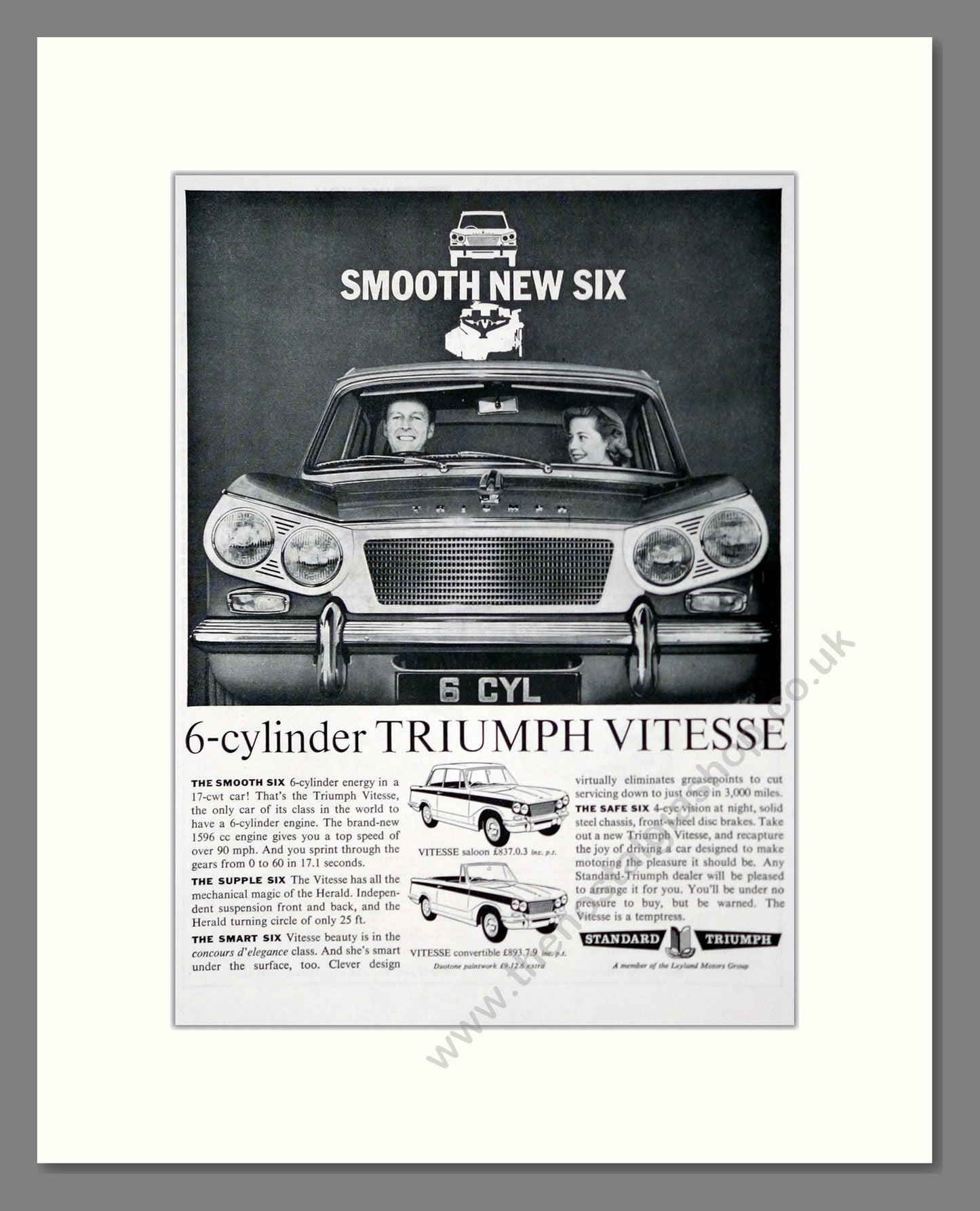Triumph - Vitesse. Vintage Advert 1962 (ref AD61446)