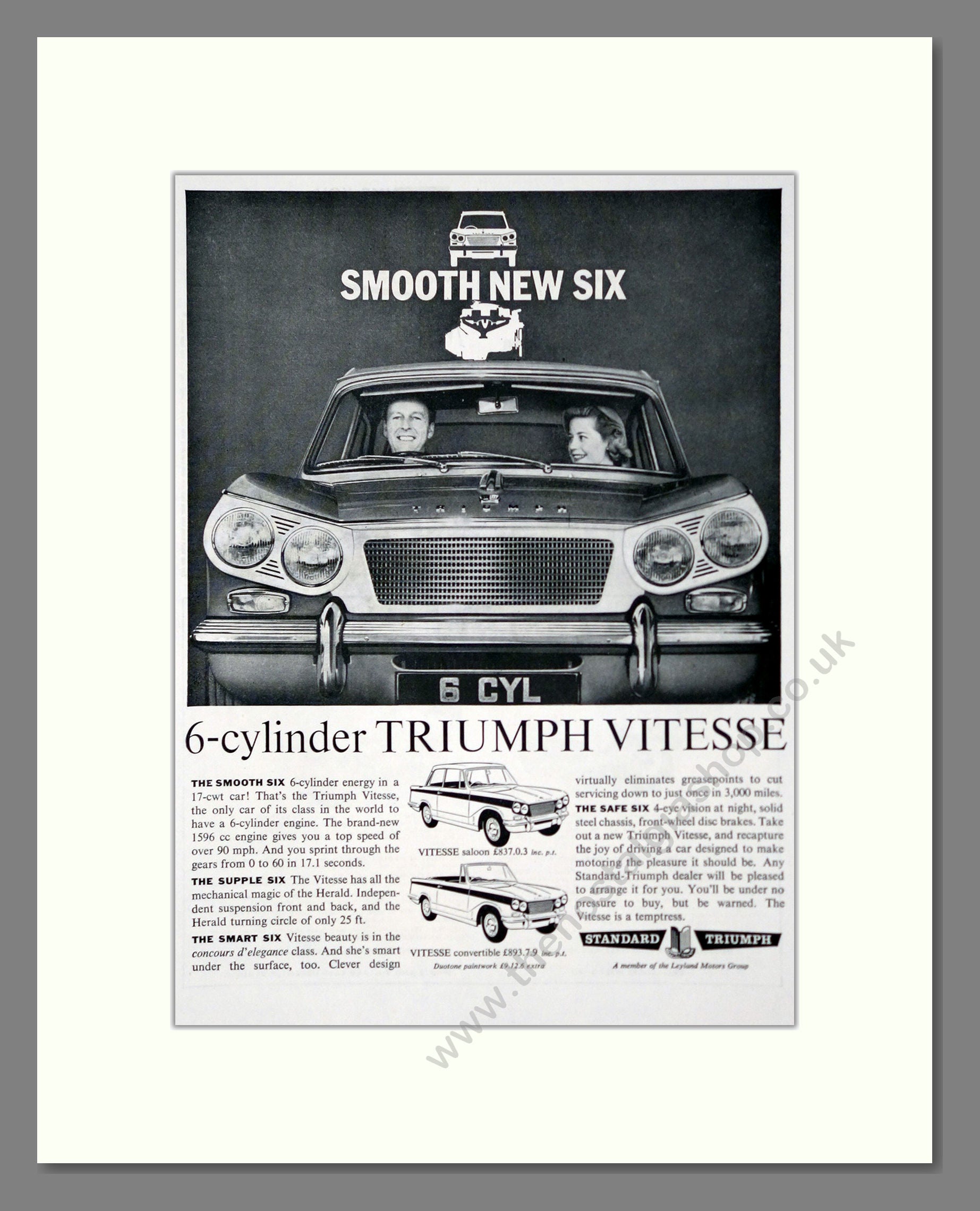 Triumph - Vitesse. Vintage Advert 1962 (ref AD61446)