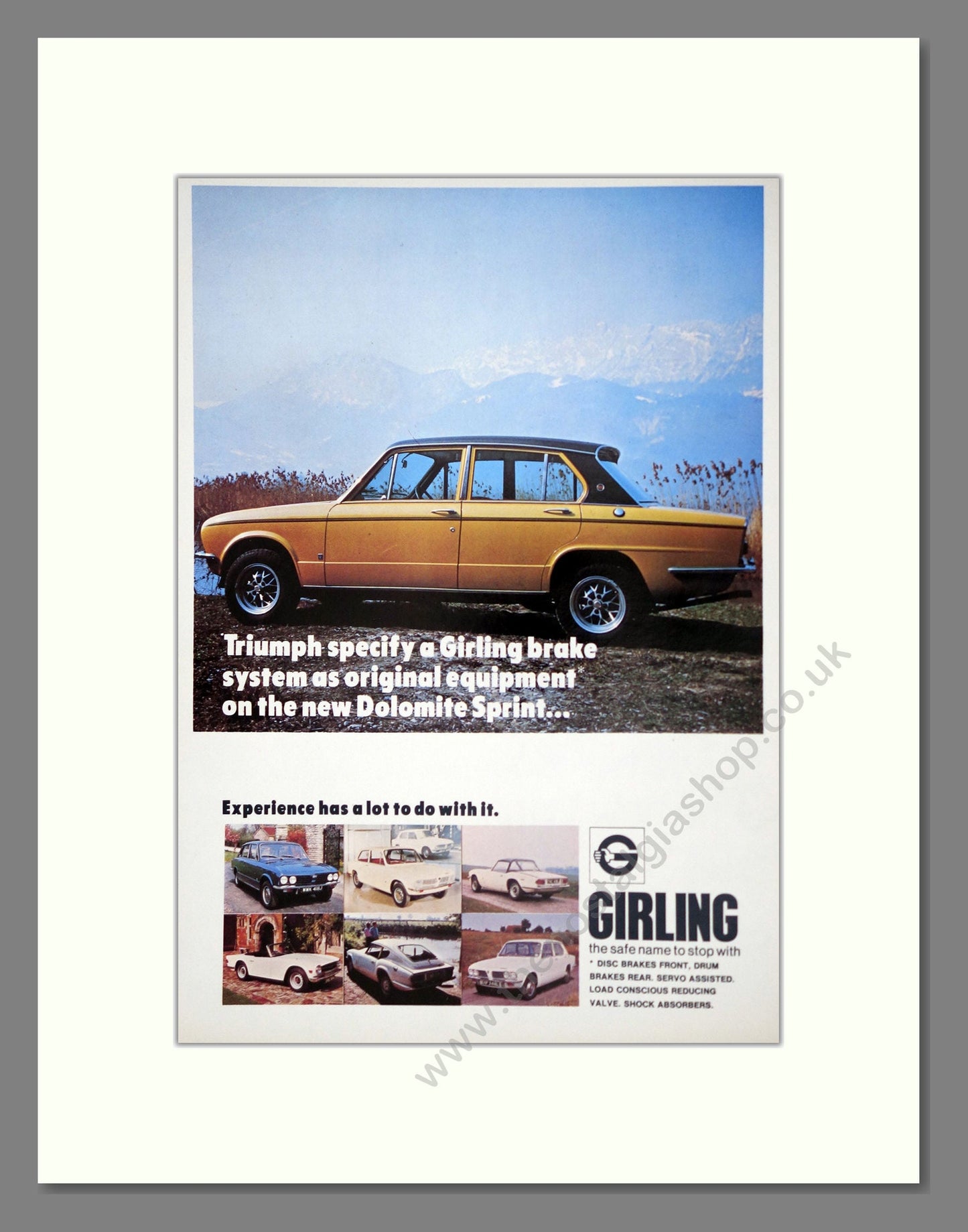 Triumph - Dolomite Sprint. Vintage Advert 1973 (ref AD61454)