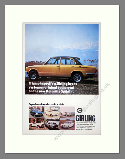 Triumph - Dolomite Sprint. Vintage Advert 1973 (ref AD61454)