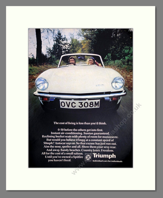 Triumph - Spitfire. Vintage Advert 1974 (ref AD61472)