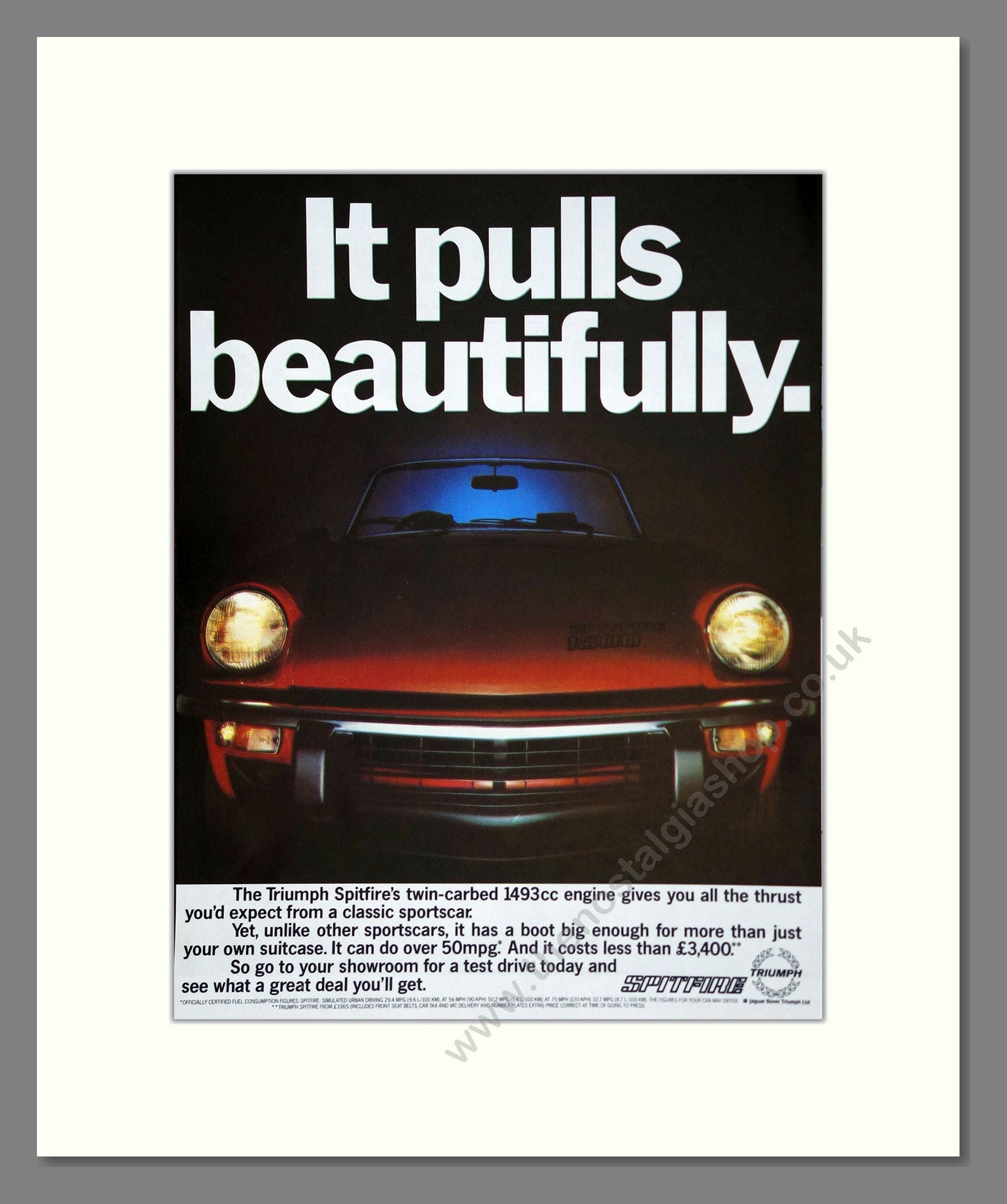 Triumph - Spitfire. Vintage Advert 1979 (ref AD61475)