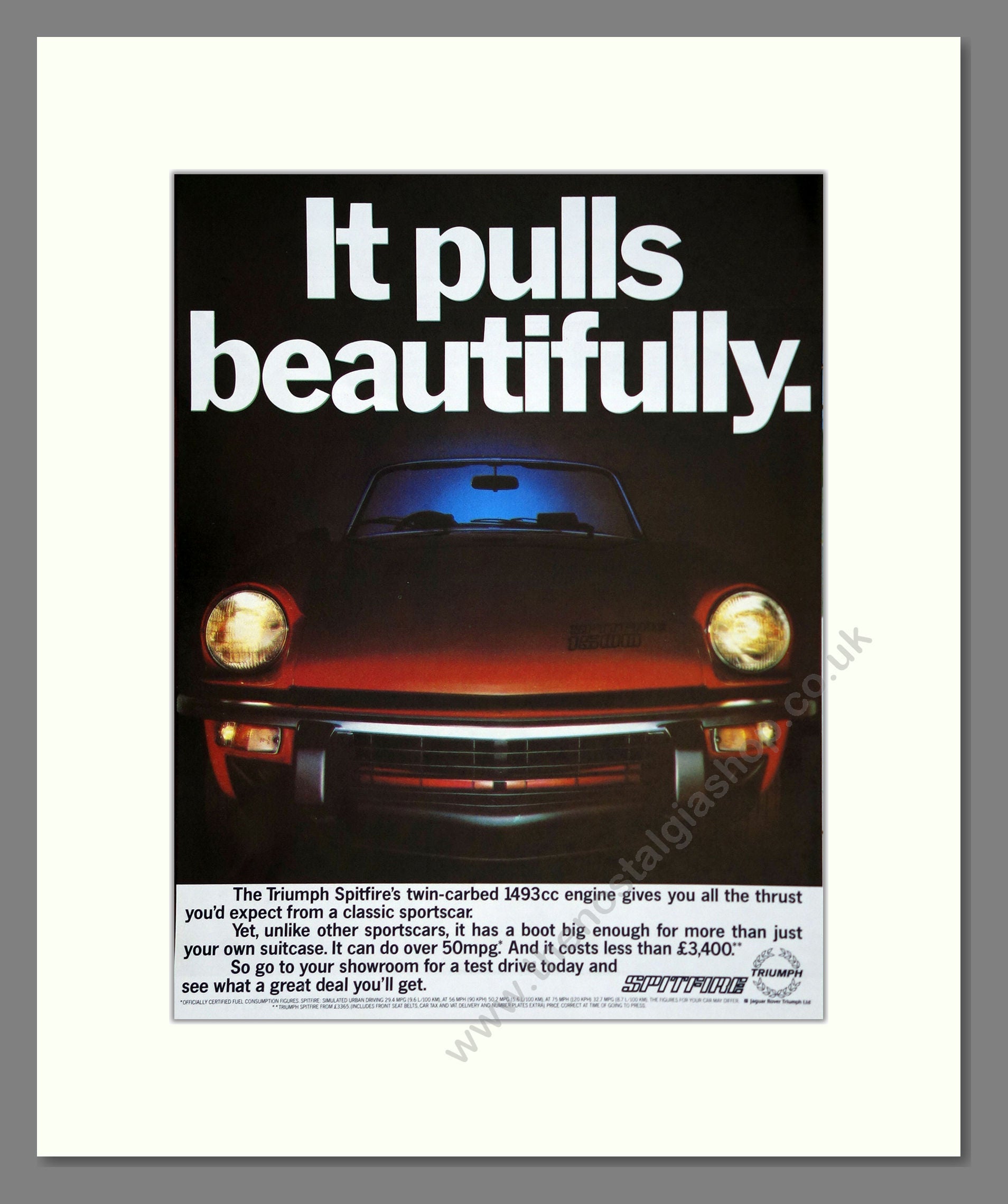 Triumph - Spitfire. Vintage Advert 1979 (ref AD61475)