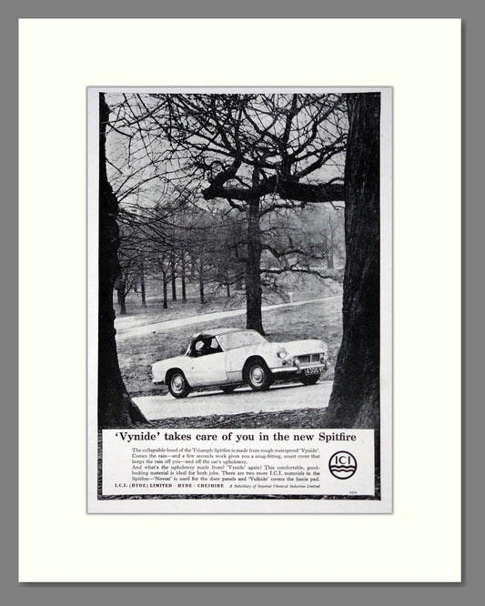 Triumph - Spitfire. Vintage Advert 1963 (ref AD61494)