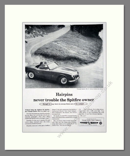Triumph - Spitfire. Vintage Advert 1966 (ref AD61498)