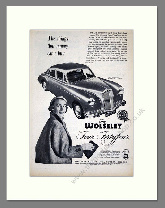 Wolseley - Four-Fortyfour. Vintage Advert 1955 (ref AD61569)