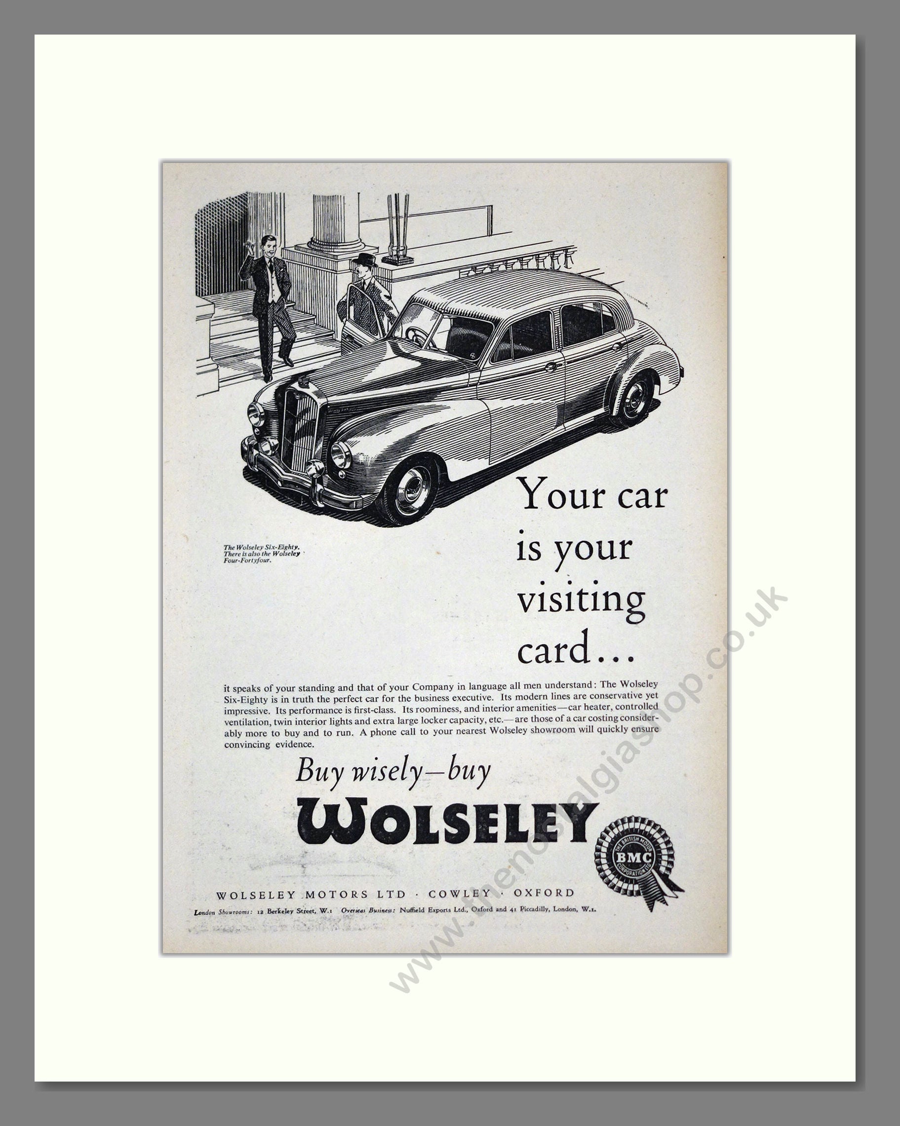 Wolseley - Six-Eighty. Vintage Advert 1953 (ref AD61577)
