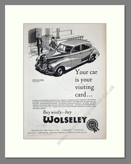 Wolseley - Six-Eighty. Vintage Advert 1953 (ref AD61577)