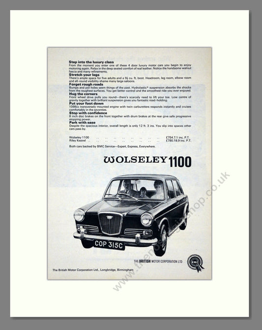 Wolseley - 1100. Vintage Advert 1965 (ref AD61594)