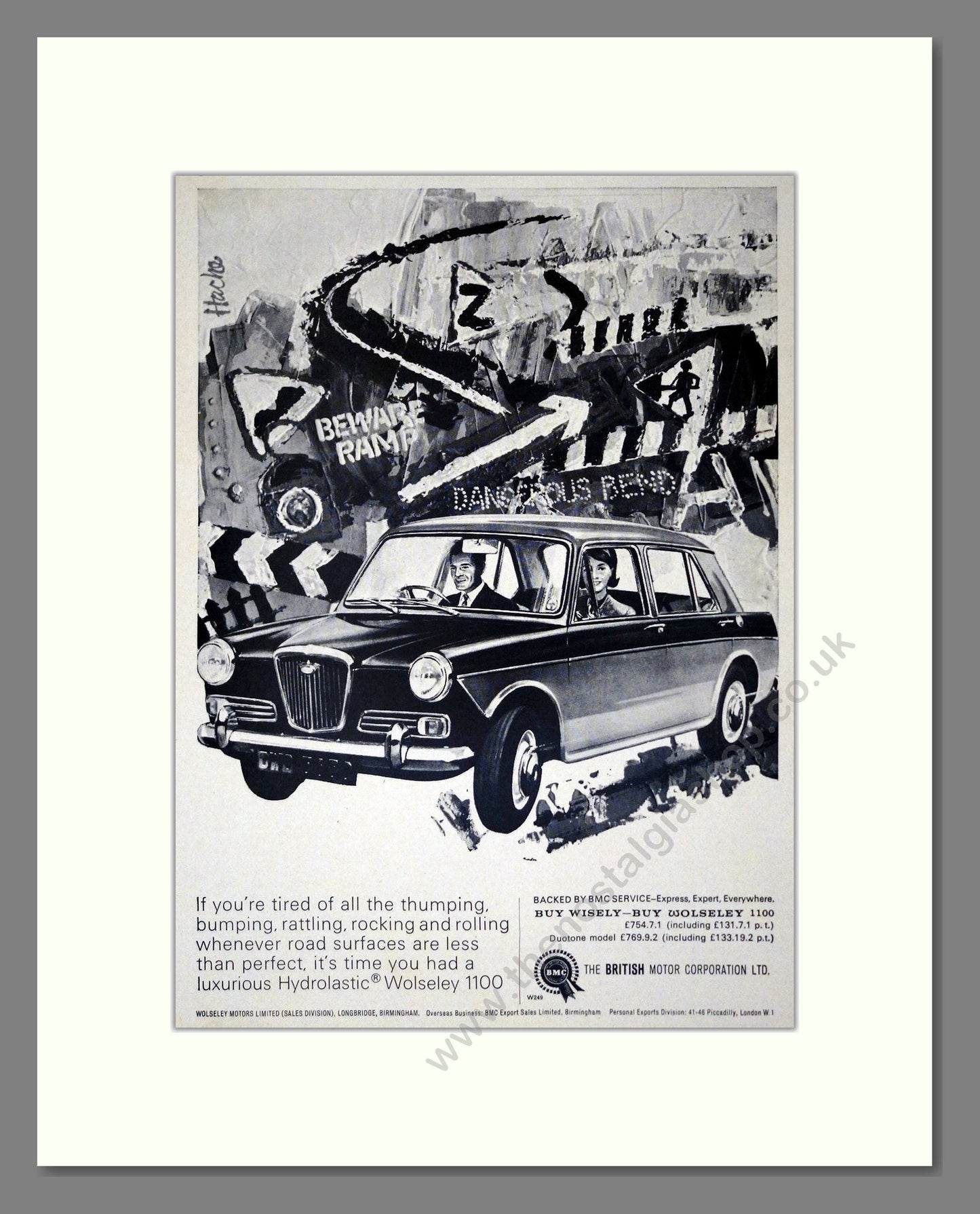 Wolseley - 1100. Vintage Advert 1966 (ref AD61596)