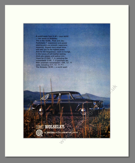 Wolseley - 18/85. Vintage Advert 1967 (ref AD61601)
