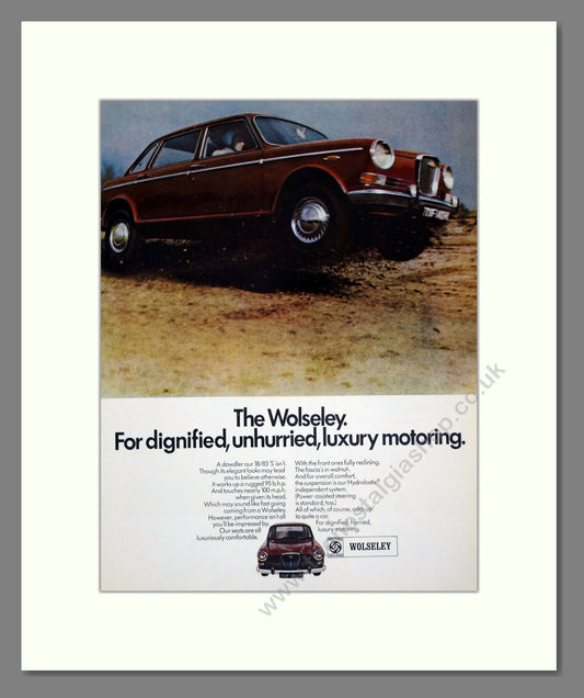 Wolseley - 18/85 S. Vintage Advert 1970 (ref AD61603)