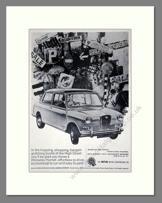 Wolseley - Hornet. Vintage Advert 1966 (ref AD61615)
