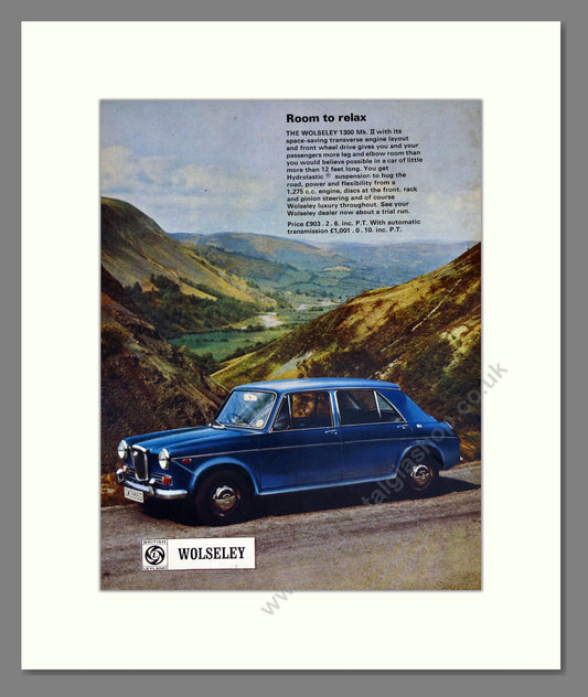 Wolseley - 1300 Mk II. Vintage Advert 1969 (ref AD61618)