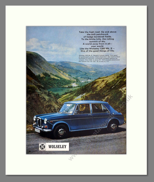 Wolseley - 1300 Mk II. Vintage Advert 1969 (ref AD61619)