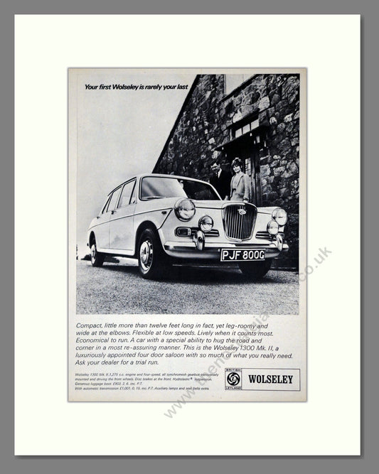 Wolseley - 1300 Mk II. Vintage Advert 1969 (ref AD61621)