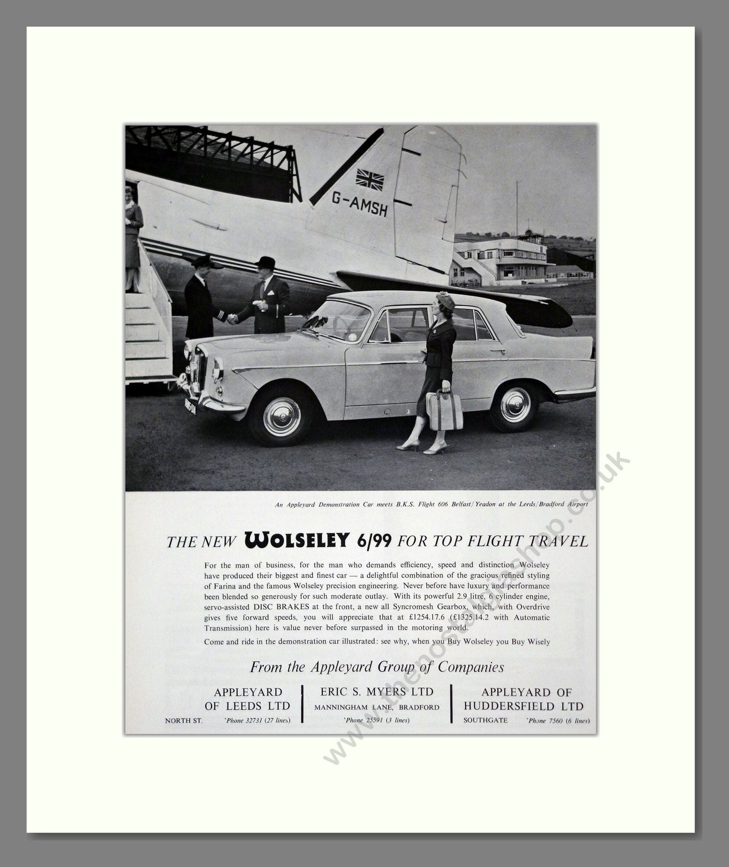 Wolseley - 6-99. Vintage Advert 1960 (ref AD61622)