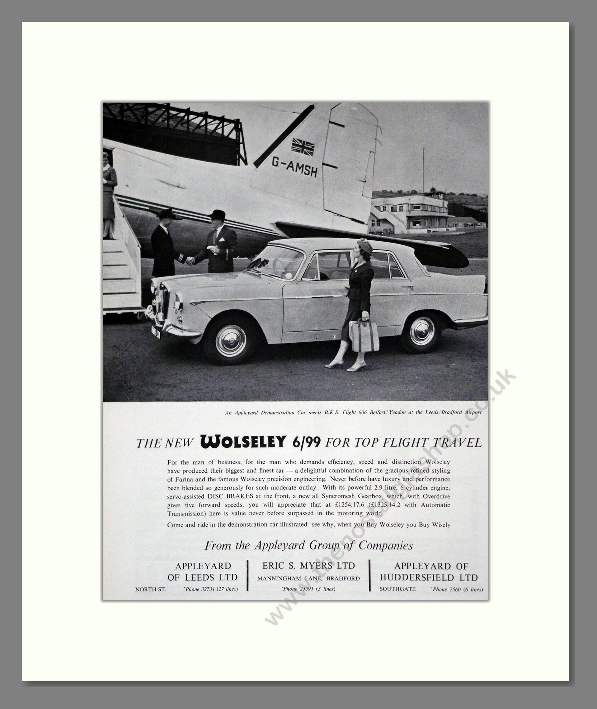 Wolseley - 6-99. Vintage Advert 1960 (ref AD61622)