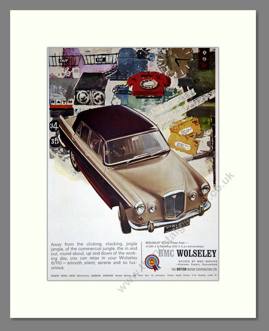 Wolseley - 6/110. Vintage Advert 1966 (ref AD61635)