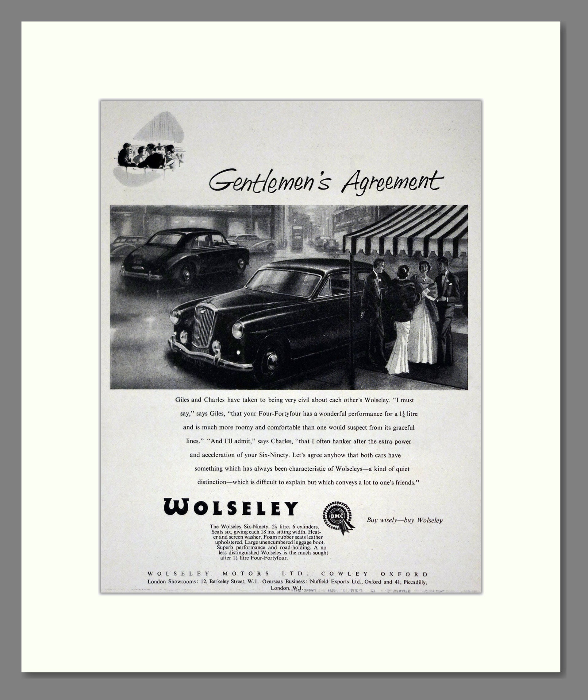Wolseley - Six-Ninety. Vintage Advert 1955 (ref AD61674)