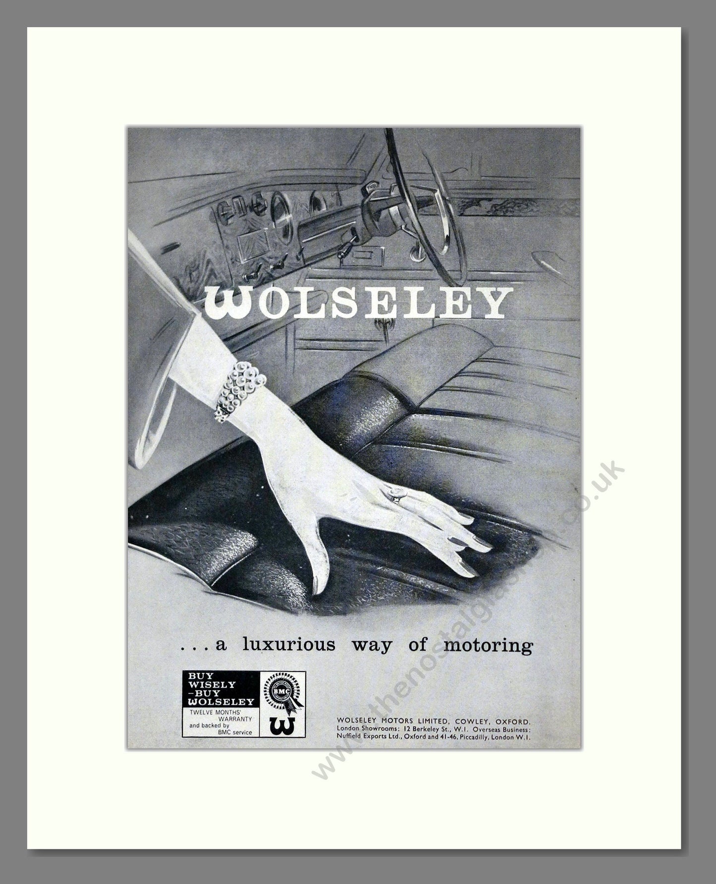 Wolseley - Buy Wisely. Vintage Advert 1961 (ref AD61680)