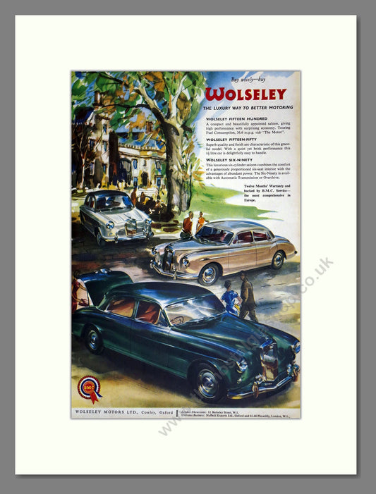Wolseley - FIfteen-Fifty / 1500 / Six Ninety. Vintage Advert 1958 (ref AD61682)