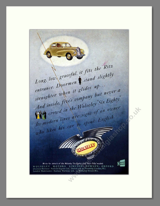 Wolseley - Six-Eighty. Vintage Advert 1951 (ref AD61683)