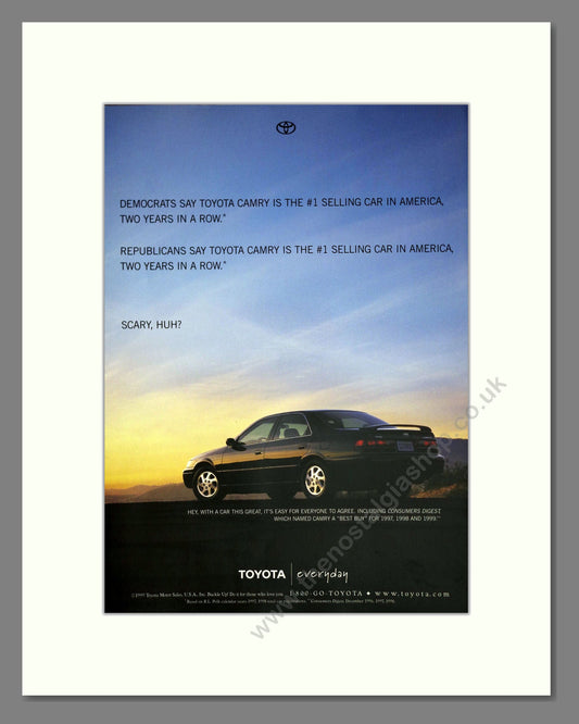 Toyota - Camry. Vintage Advert 1999 (ref AD61684)