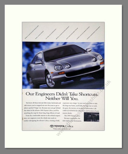 Toyota - Celica. Vintage Advert 1994 (ref AD61685)