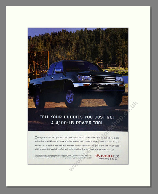 Toyota - T100. Vintage Advert 1996 (ref AD61689)