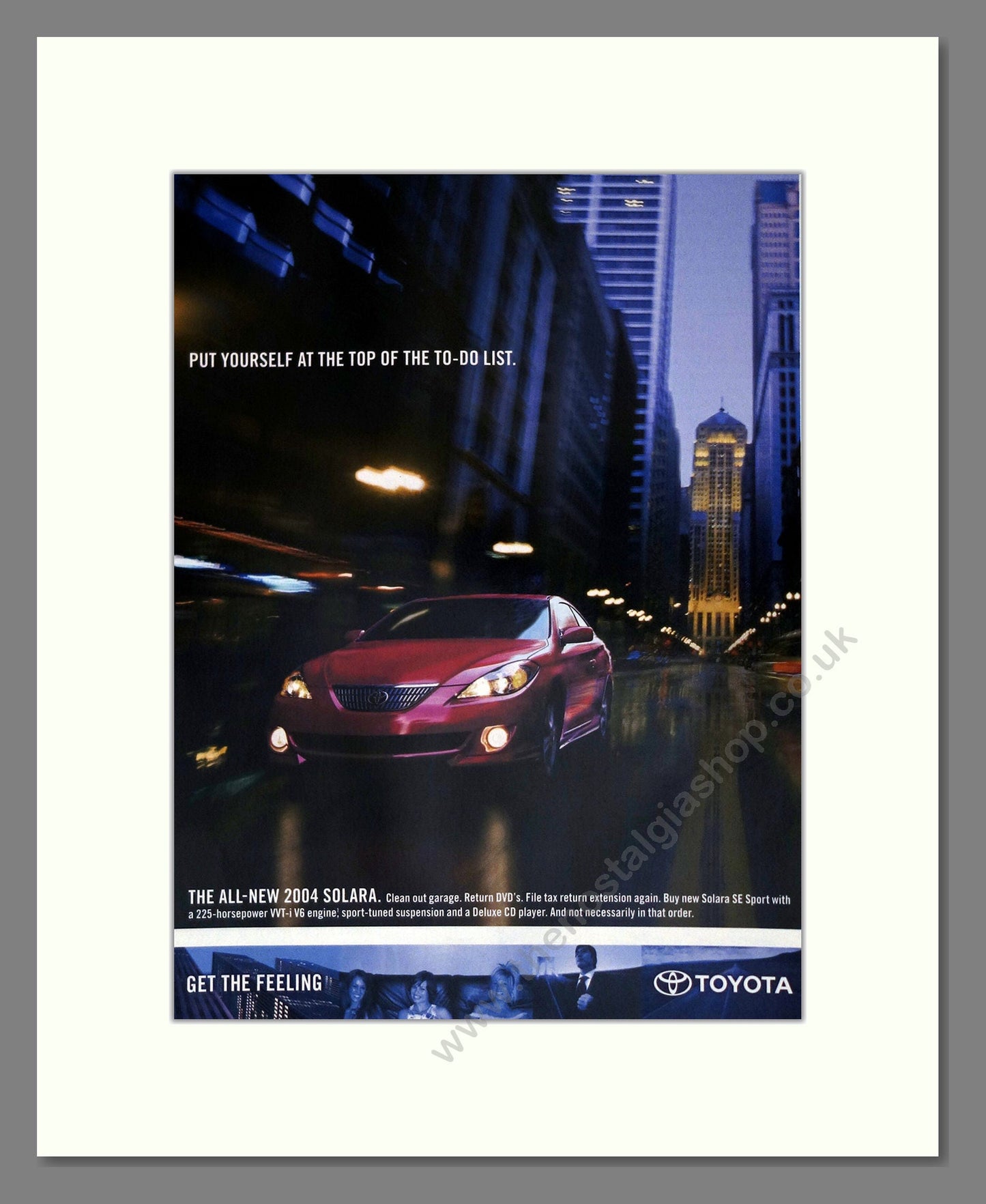 Toyota - Solara. Vintage Advert 2003 (ref AD61692)