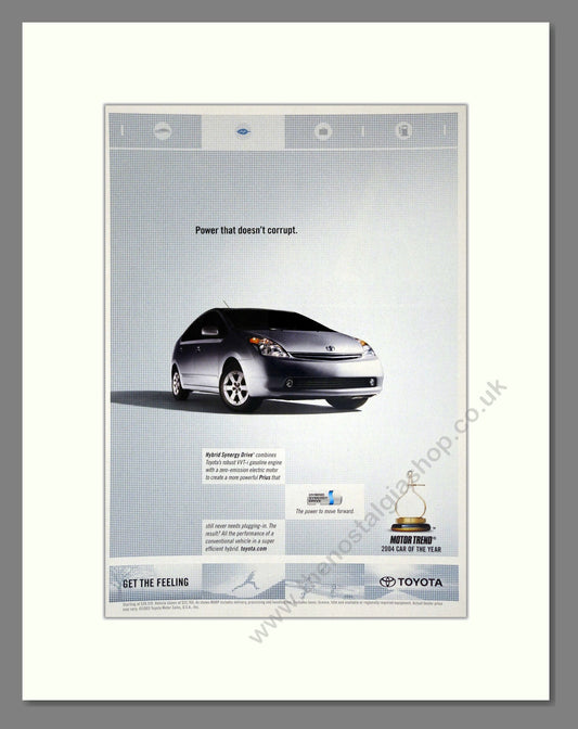 Toyota - Prius. Vintage Advert 2004 (ref AD61696)
