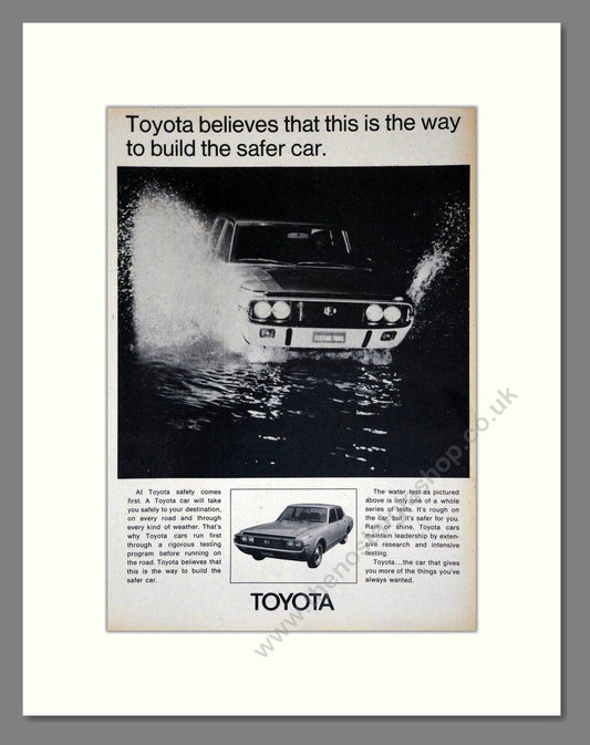 Toyota - Safety. Vintage Advert 1971 (ref AD61708)