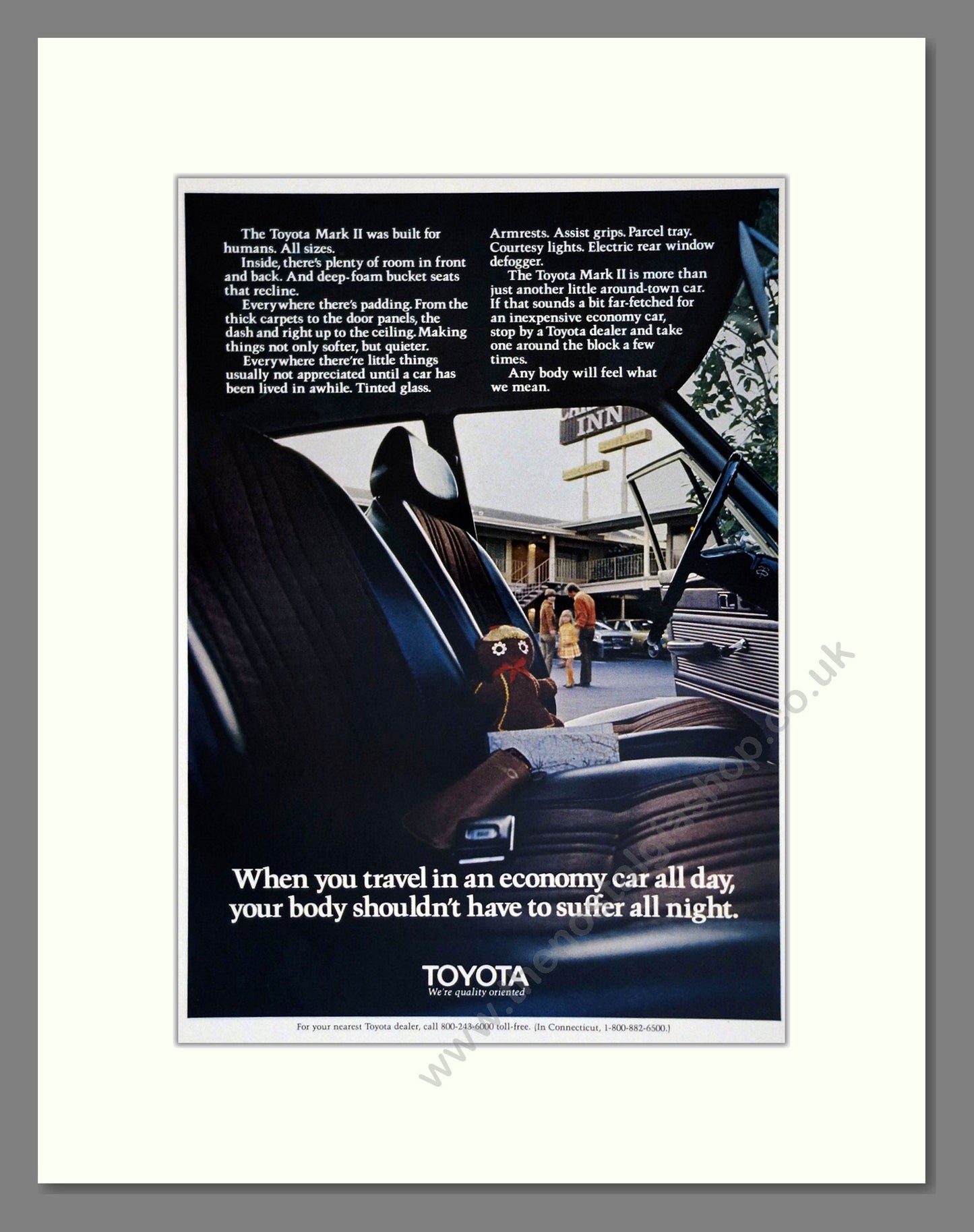 Toyota - Mark II. Vintage Advert 1971 (ref AD61717)