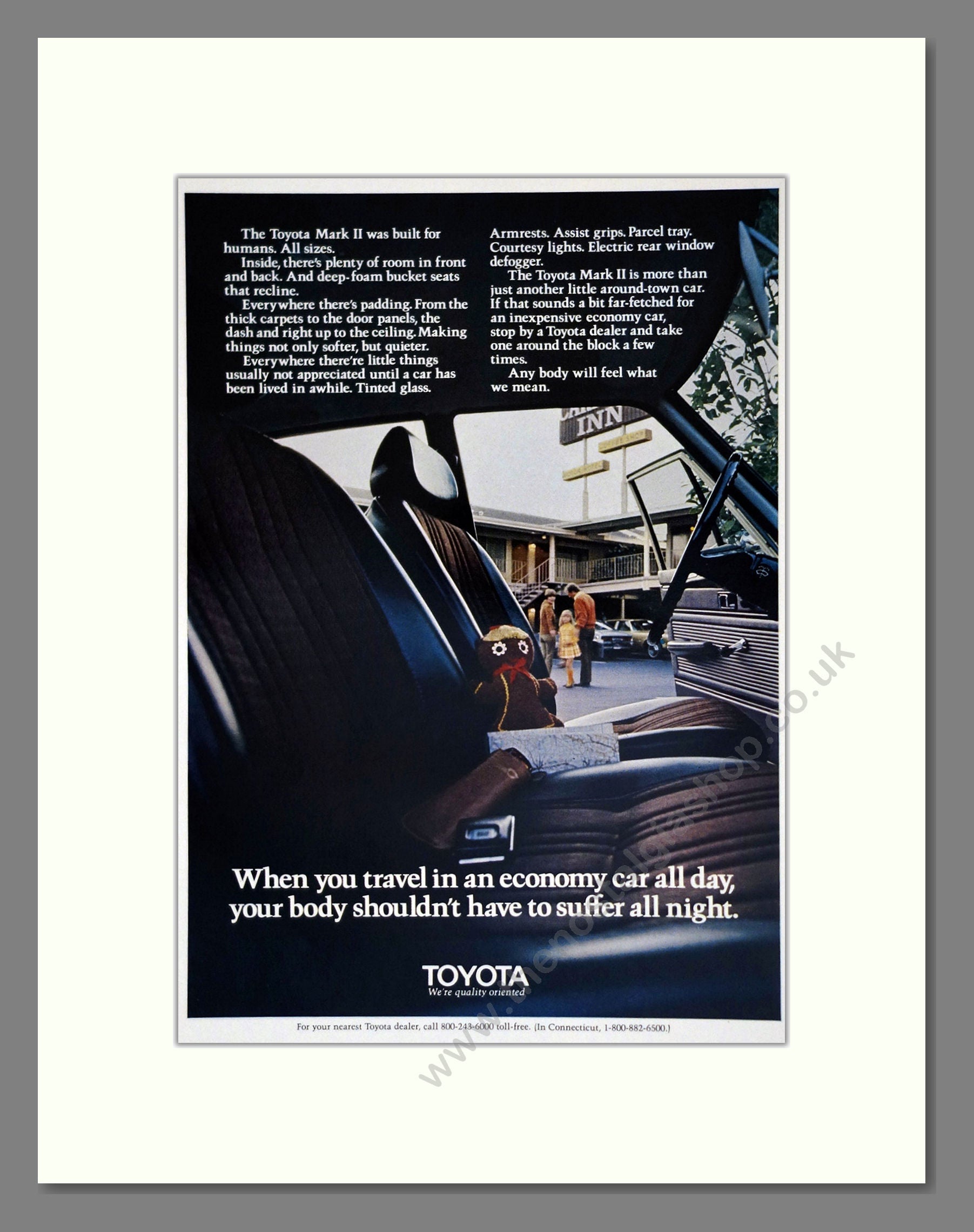 Toyota - Mark II. Vintage Advert 1971 (ref AD61717)