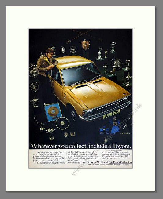 Toyota - Corolla 1200. Vintage Advert 1972 (ref AD61730)