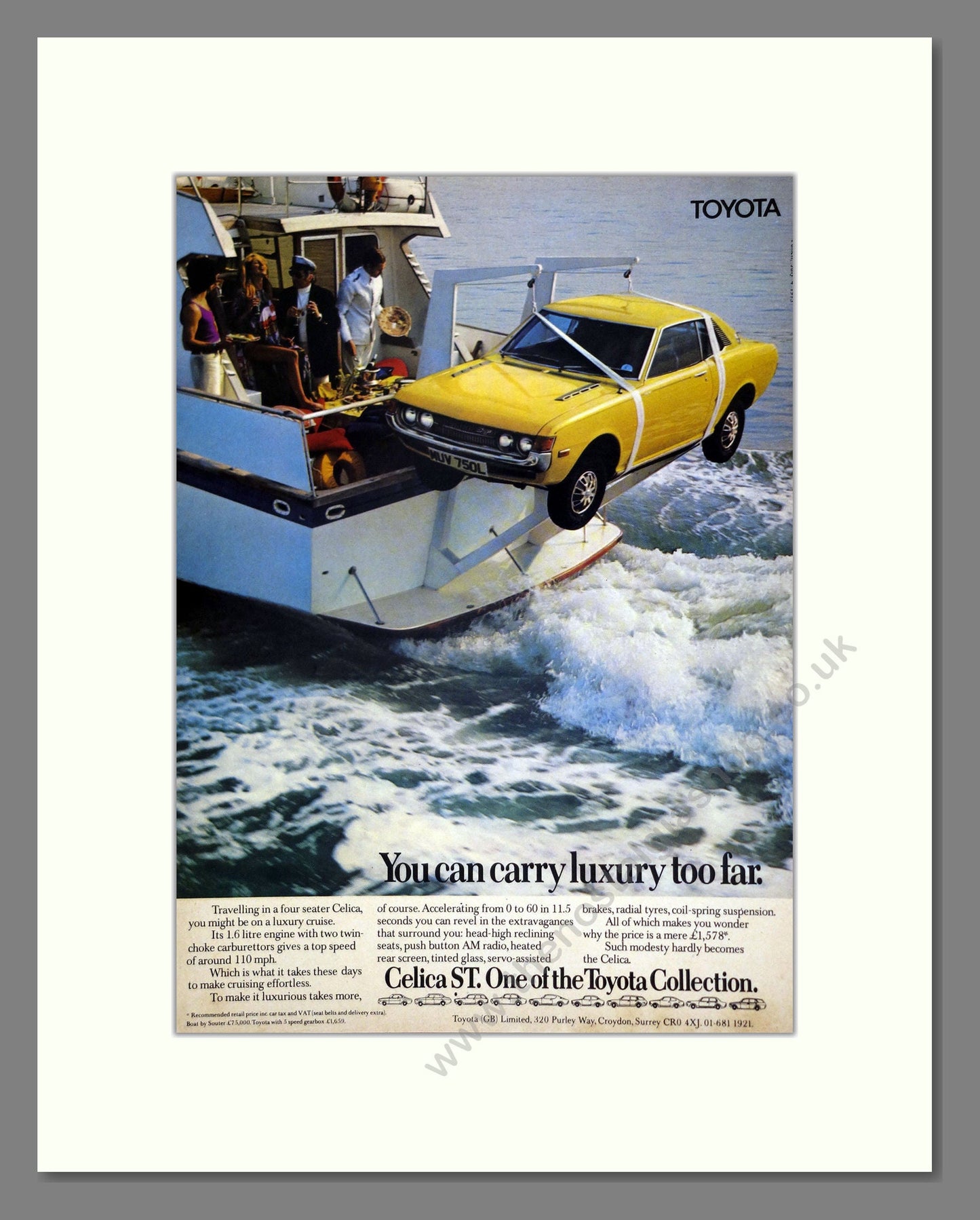 Toyota - Celica ST. Vintage Advert 1973 (ref AD61741)