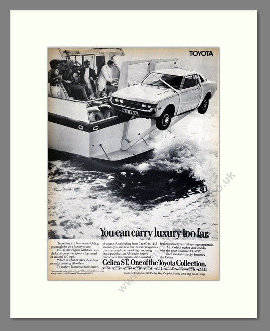 Toyota - Celica ST. Vintage Advert 1973 (ref AD61742)