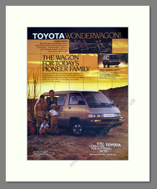 Toyota - Wonderwagon. Vintage Advert 1987 (ref AD61747)