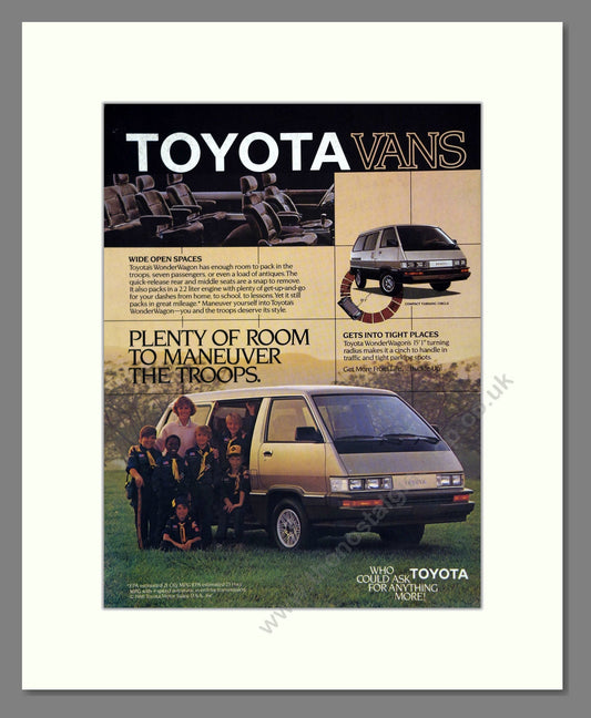 Toyota - Wonderwagon. Vintage Advert 1986 (ref AD61748)