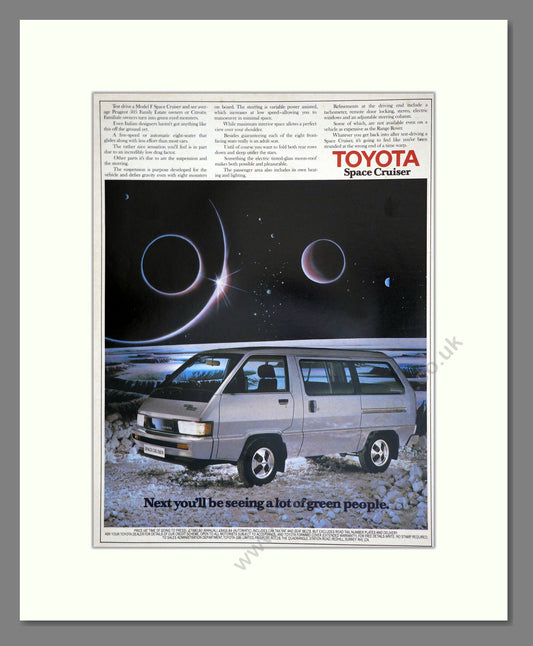 Toyota - Space Cruiser. Vintage Advert 1983 (ref AD61749)