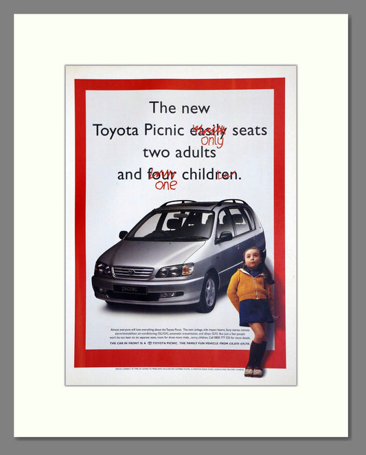 Toyota - Picnic. Vintage Advert 1997 (ref AD61763)