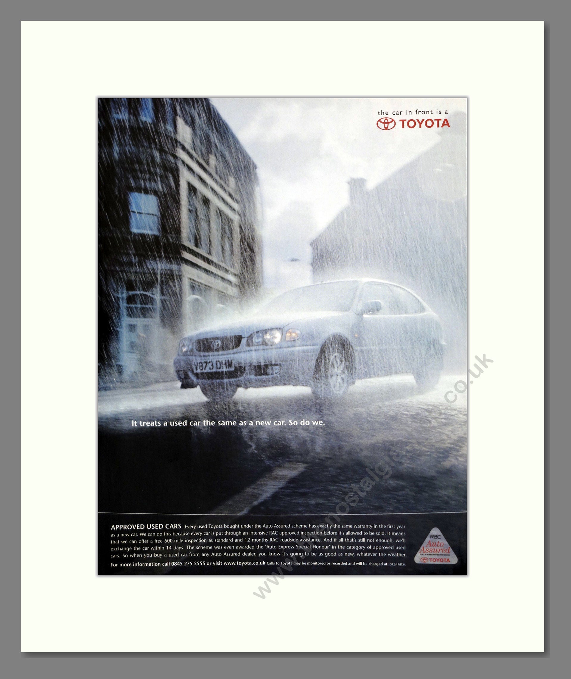 Toyota - Approved Used. Vintage Advert 2001 (ref AD61771)