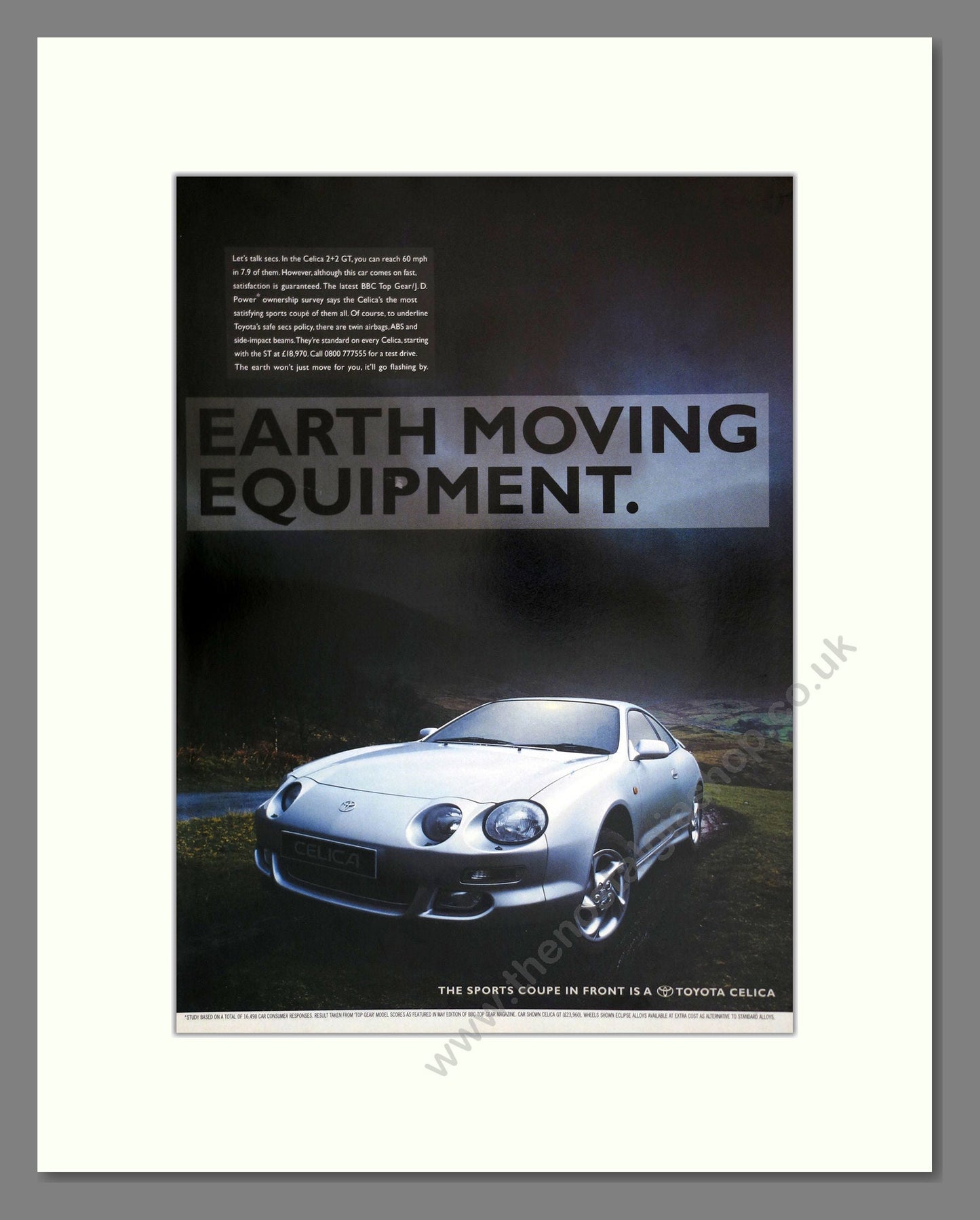 Toyota - Celica. Vintage Advert 1997 (ref AD61772)