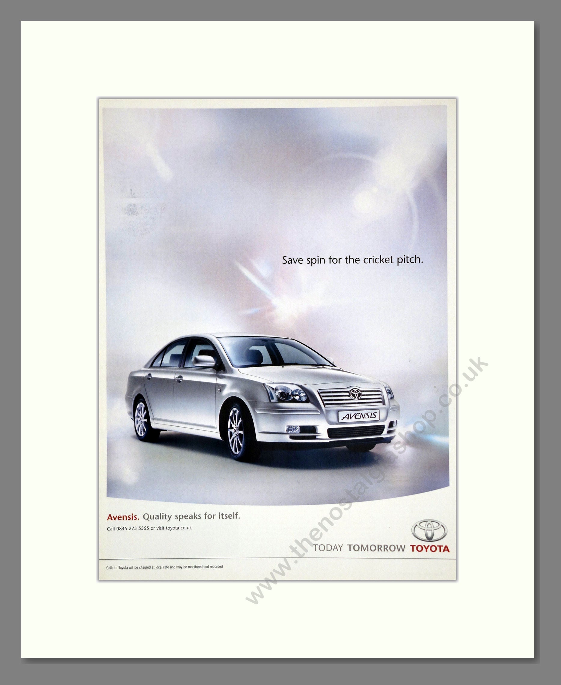 Toyota - Avensis. Vintage Advert 2004 (ref AD61773)