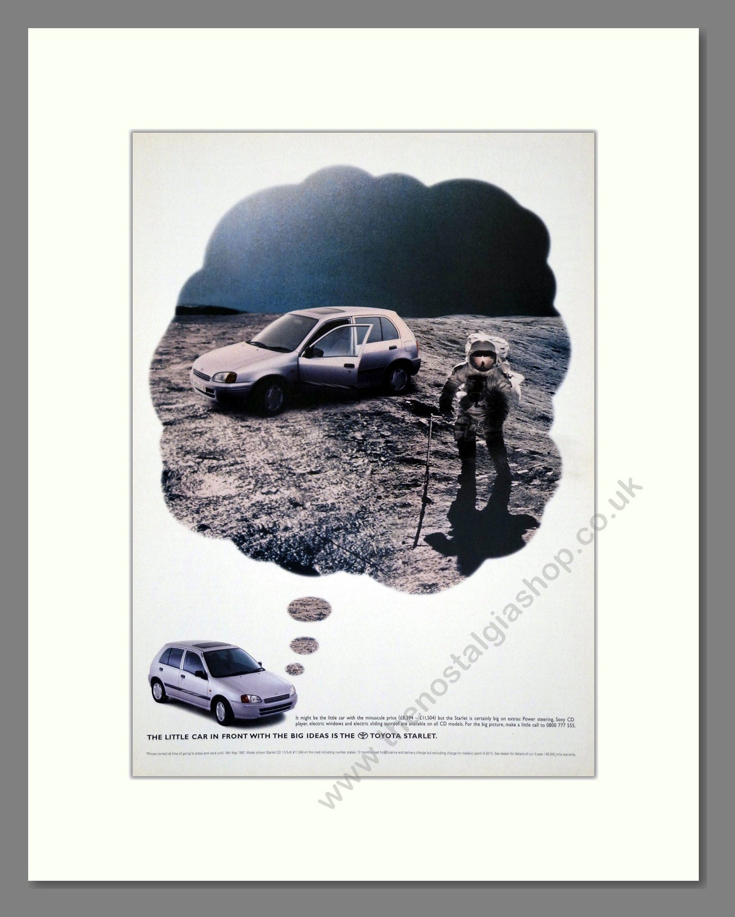 Toyota - Starlet. Vintage Advert 1997 (ref AD61775)